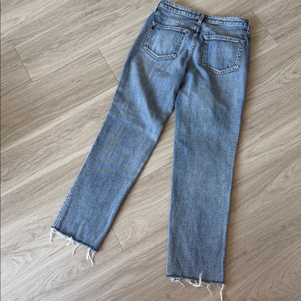 L'AGENCE Light Blue High-Rise Straight Leg Jeans - Picture 3 of 3